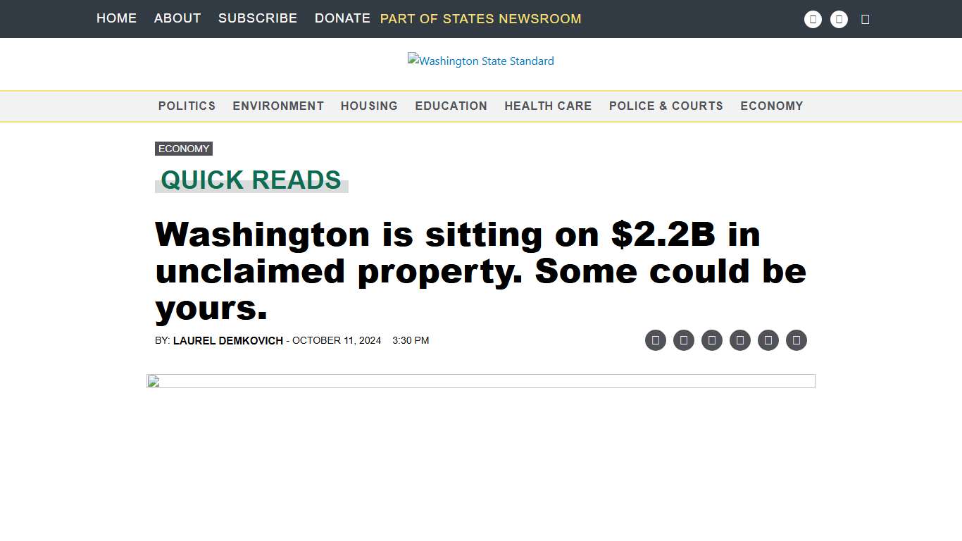 Washington is sitting on $2.2B in unclaimed property. Some could be yours. • Washington State Standard